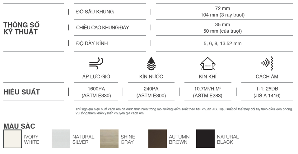 HỆ NHÔM WEPLUS TOSTEM