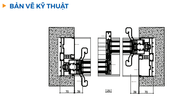 Thông số kỹ thuật cửa trượt Aluprof