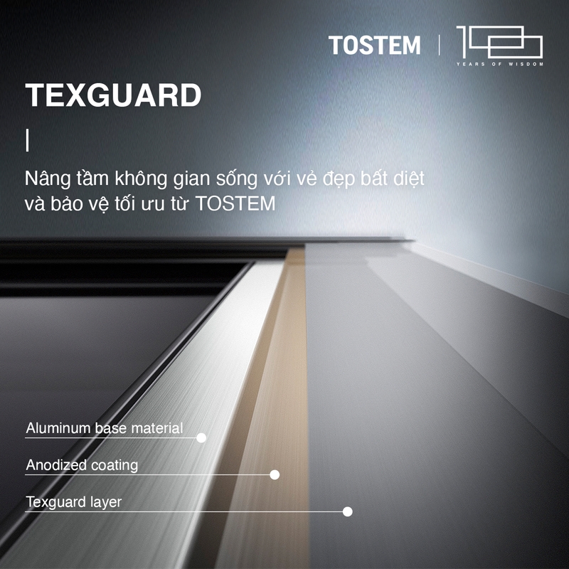 anodized TEXGUARD của TOSTEM