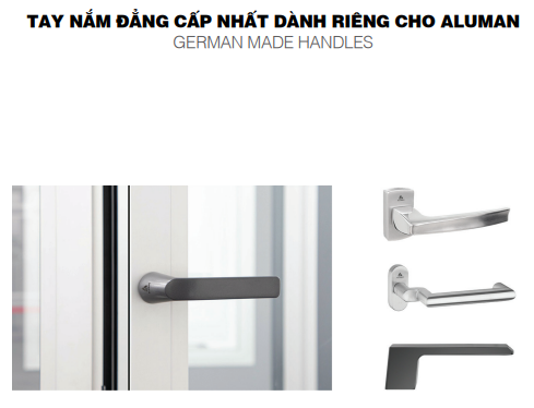 tay nắm aluman