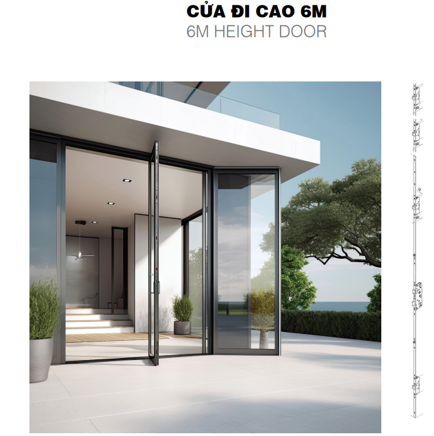 cửa cao 6m