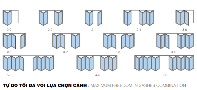 CỬA XẾP TRƯỢT
