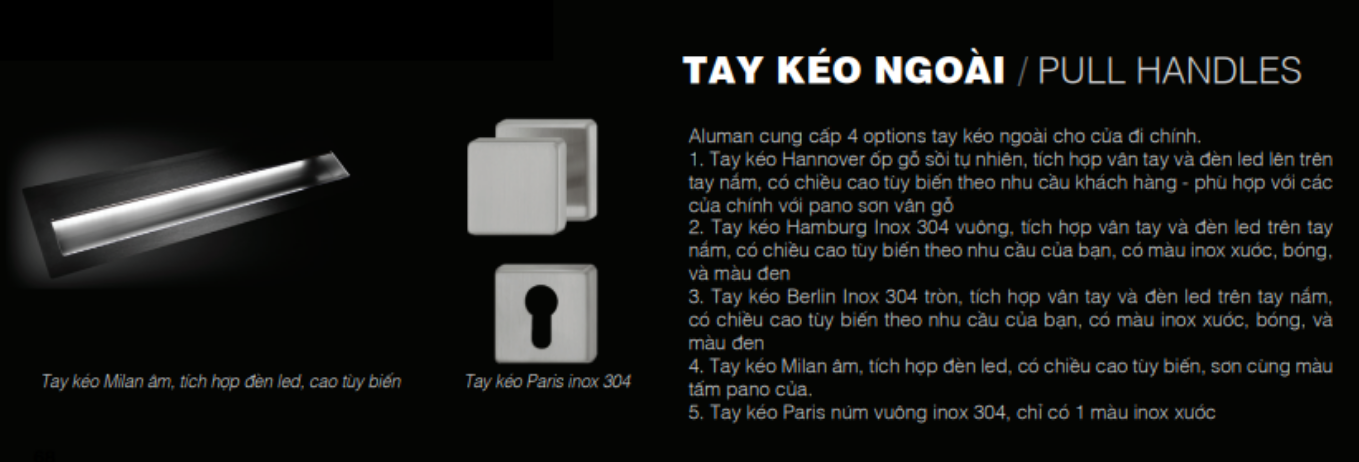 tay kéo aluman