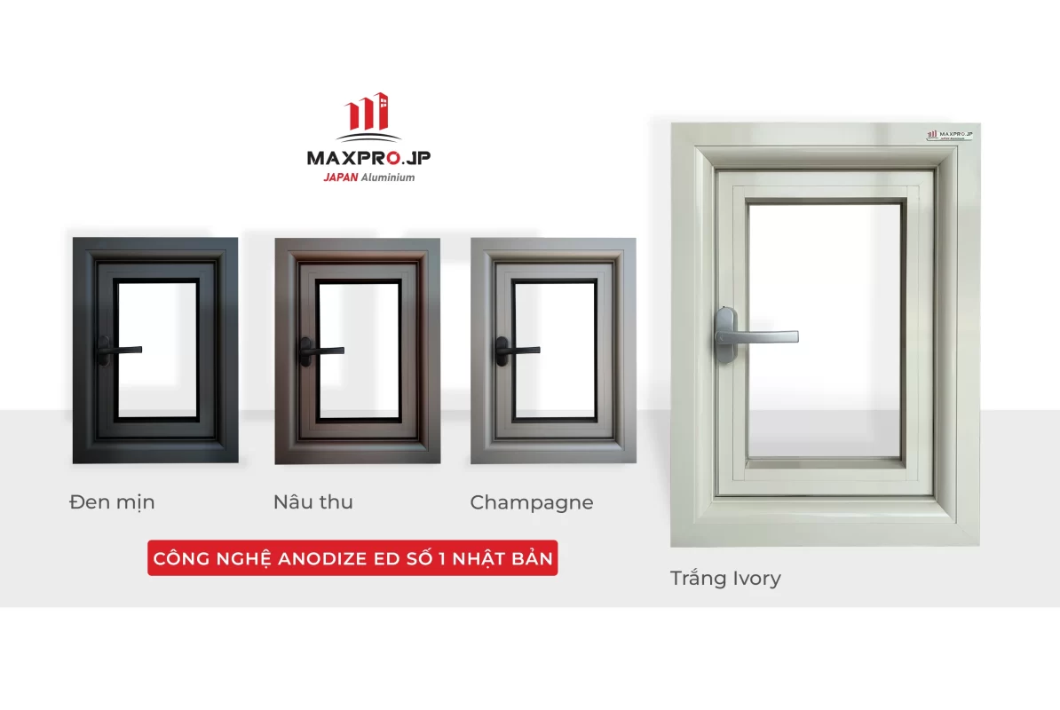 bảng màu cửa nhôm Maxpro