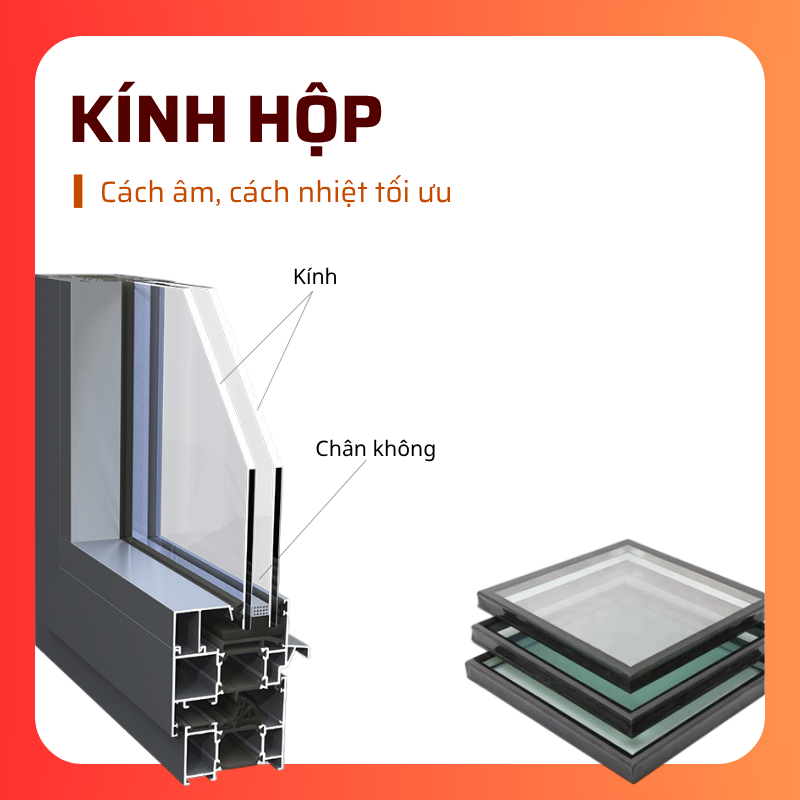 KÍNH HỘP NHÔM KÍNH MINH LONG